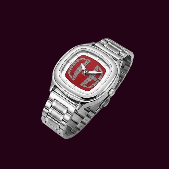 Vintage Dual-Display Quartz Watch