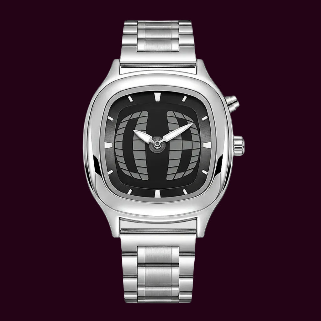 Vintage Dual-Display Quartz Watch